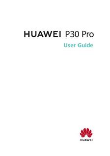 Huawei P30 Pro manual. Camera Instructions.